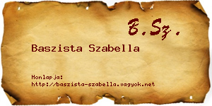Baszista Szabella névjegykártya